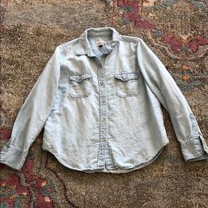 Universal Thread Chambray button down SZ L